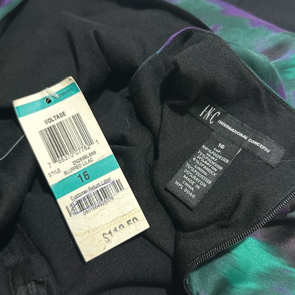 INC International Concepts || NWT || Voltage Blurred Lilac Dress - Picture 8 of 10